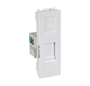 Legrand Mylinc 1M RJ45 Socket Cat 6 With Shutter, 6759 67